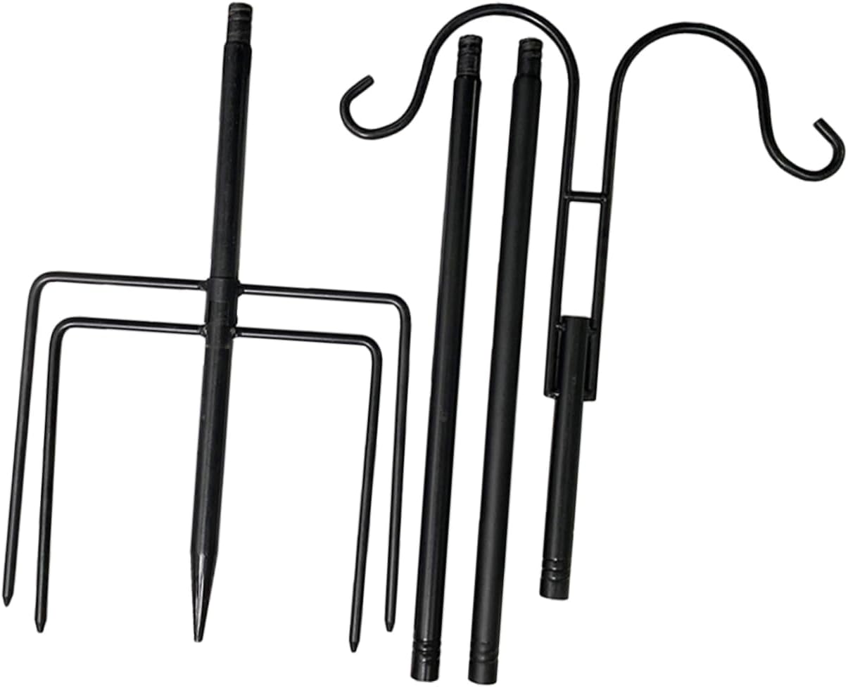 VICASKY Shepherd Hooks for Outdoor Heavy Duty Metal Plant Hanger Garden Decor for Lanterns Bird Feeders Solar Lights Design for Use