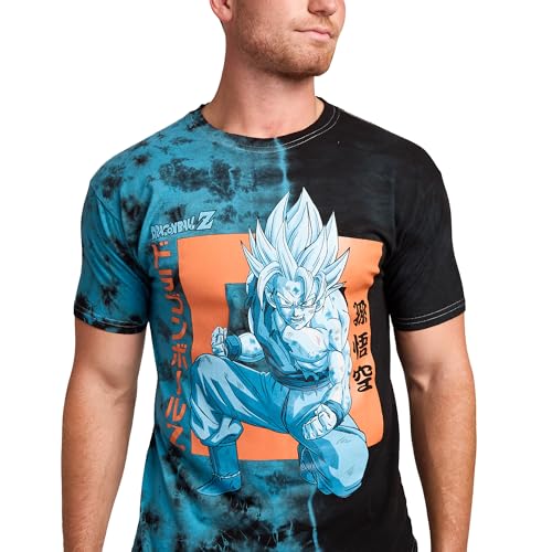 Dragon Ball Z Goku Kanji Adult Blue-Green Short Sleeve Tee4