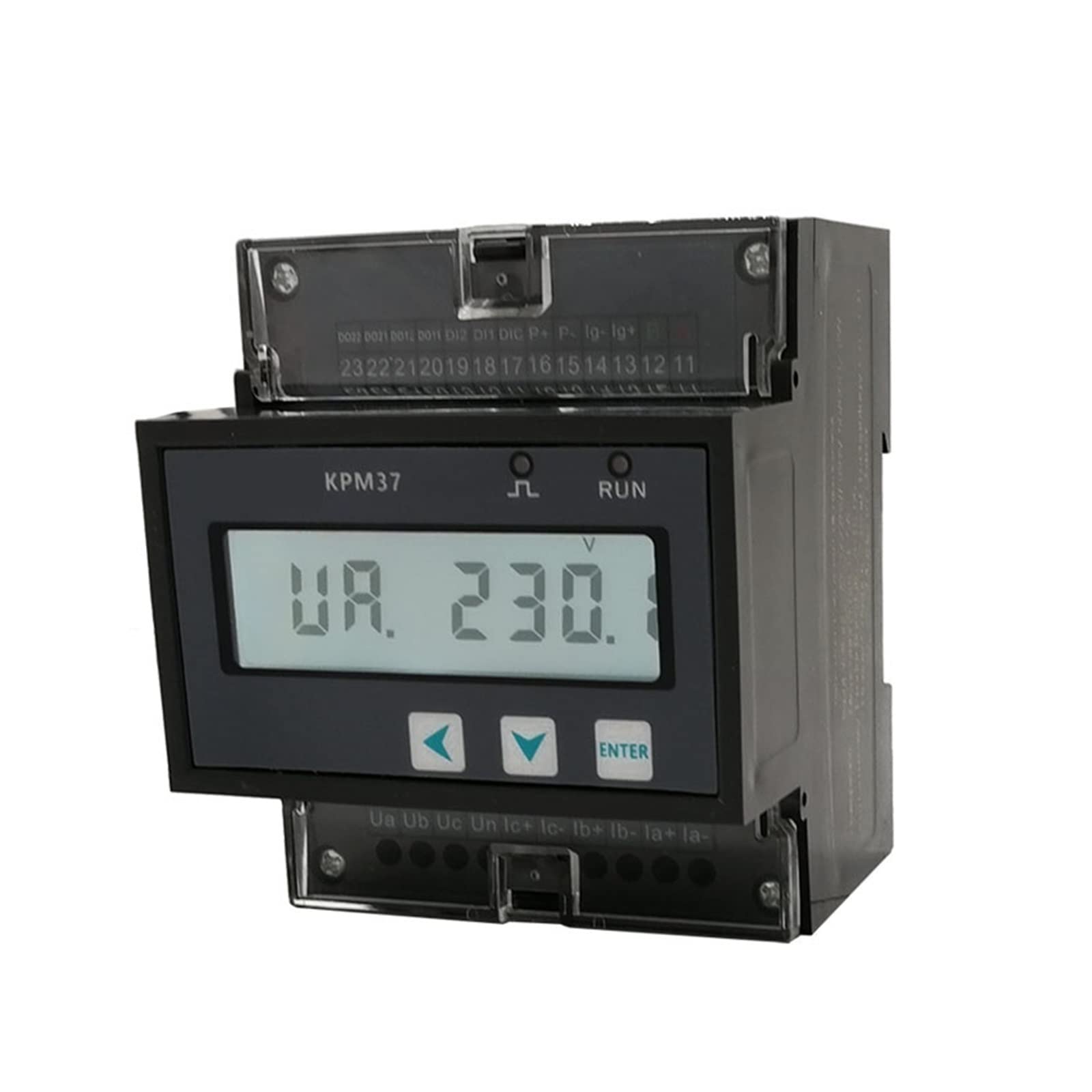 Medidor De Consumo Electrico, Instalación fácil medidor de energía eléctrica Inteligente inalámbrico Lora 433Mhz de Modbus de riel DIN de 3 Fases, Fácil de Instalar