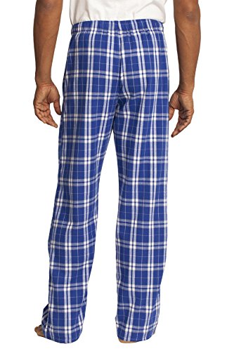 District Threads Young Mens Flannel Plaid Pant, XS, Deep Royal2