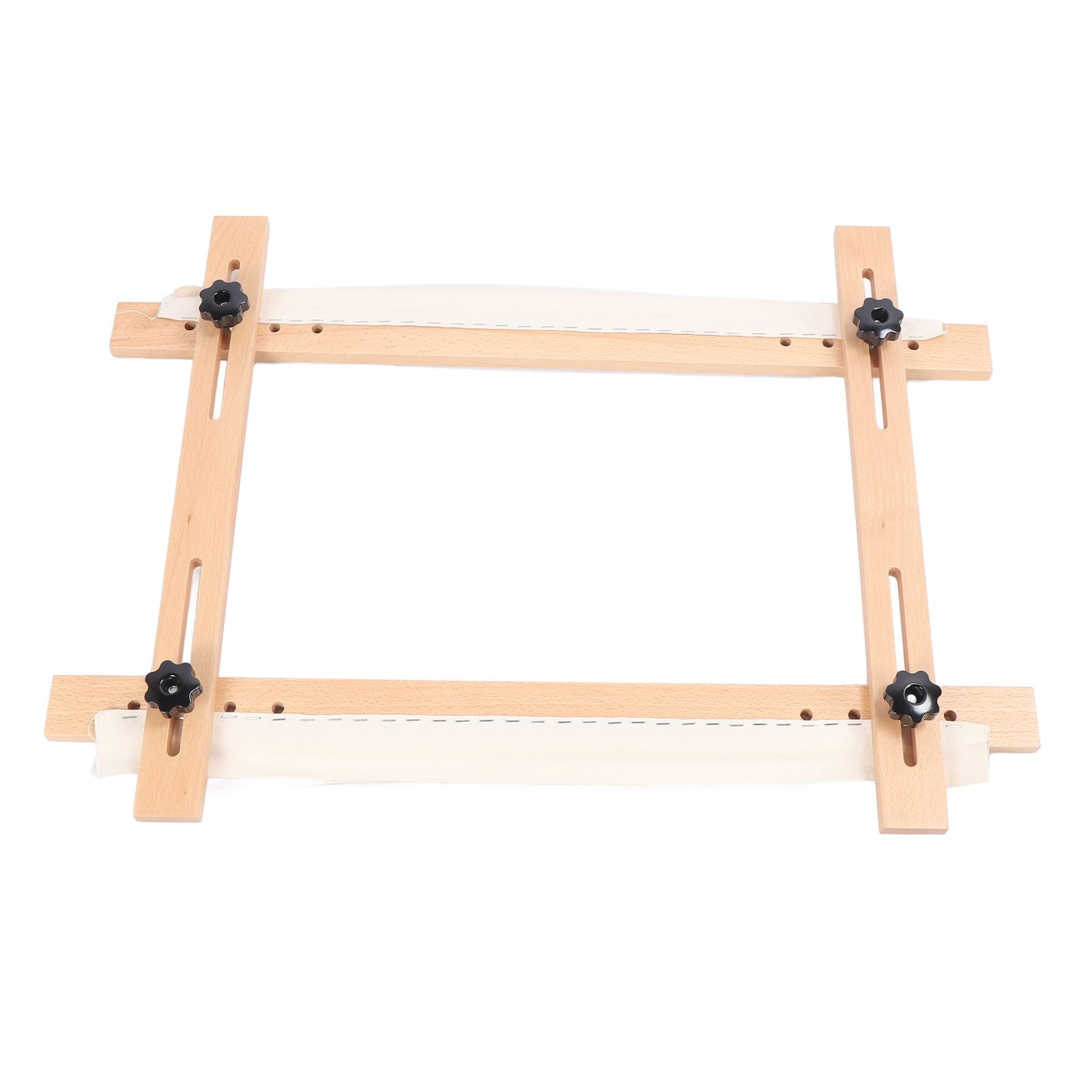 Tnfeeon Bastidor de Punto de Aguja, Marco de Desplazamiento de Bordado Ajustable, 70x50 Cm, Diseño de Abrazadera de Escritorio de Madera de Haya para Coser, Acolchar, Rebordear, Tapicería, Talleres