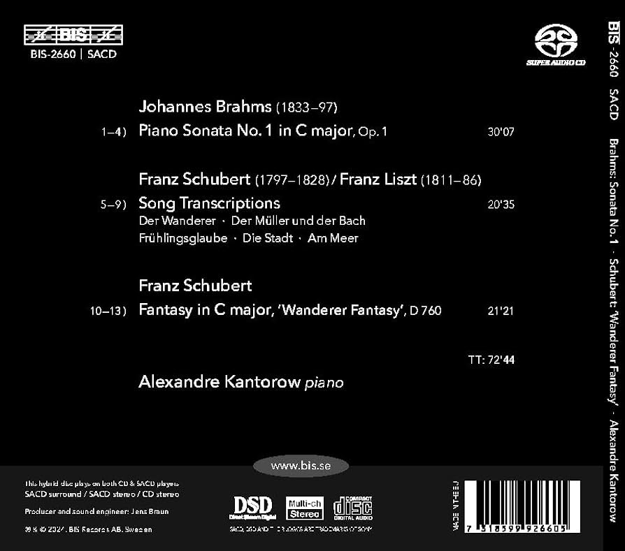 【サイン入り】ブラームス,バルトーク,リスト A.カントロフ(P) サイン入り】ブラームス,バルトーク,リスト A.カントロフ(P