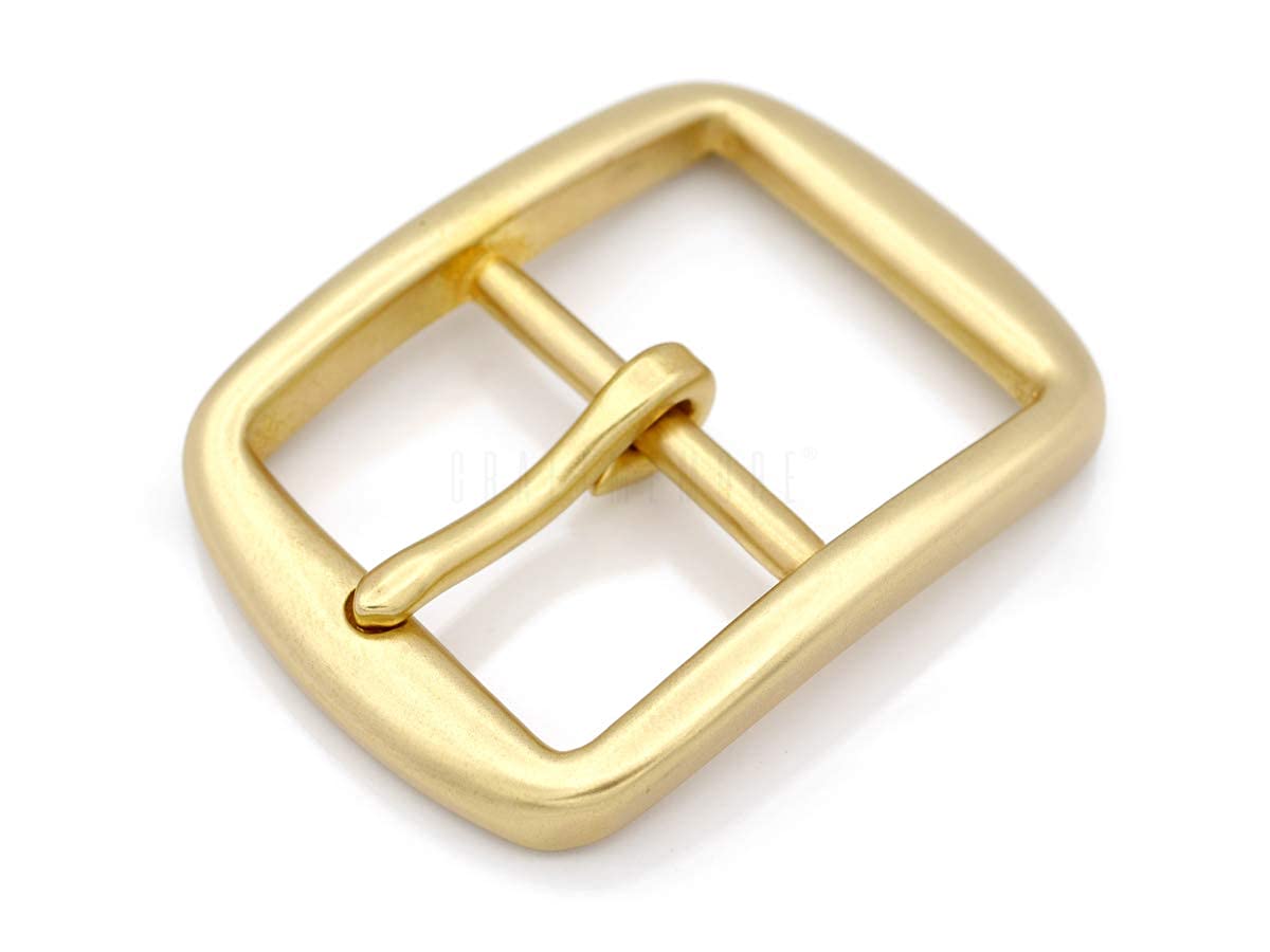 Fibbia Per Cintura Uomo In Ottone Massiccio 40mm - Design Anticato Con Ardiglione Singolo - Foto 14