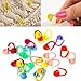 300 Pieces Knitting Crochet Locking Stitch Markers Stitch Needle Clip Counter 10 Colors