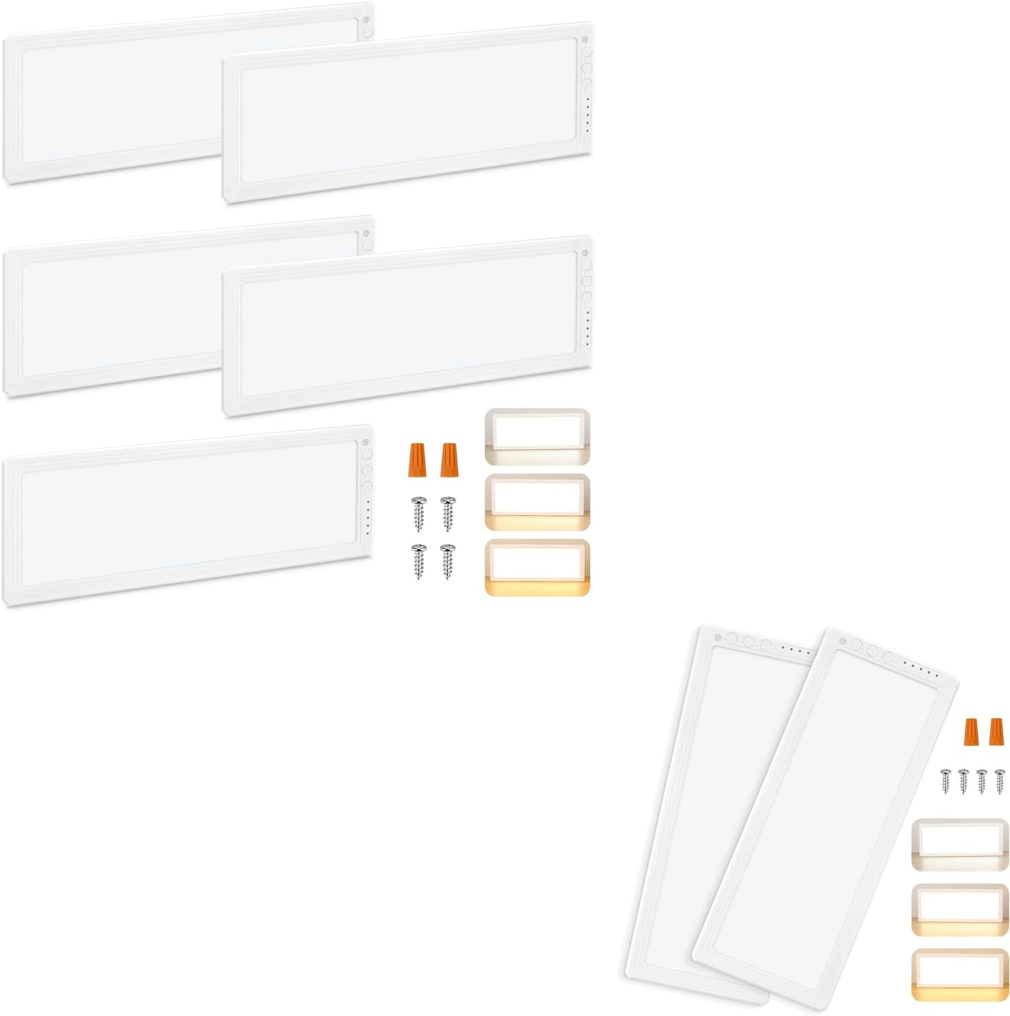 Kohree (7 Pack) Dimmable RV Interior Light 12V 16.7" x 6.6", 1500 Lumen RV LED Ceiling Lights, 5 Levels of Dimming, 3 Color Temperature, 2900-6500K, RV Lights Fixtures for Car/RV/Trailer/Camper/Boat