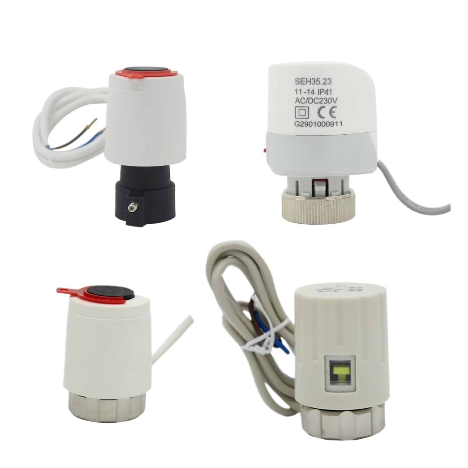 Siłownik termoelektryczny Elektryczna głowica silnika napędowego Thremal System ogrzewania podłogowego do instalacji hydraulicznej(5pc 230v NO3 nc)