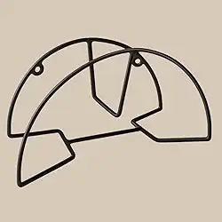 Suporte Mangueira Para Jardim De Parede Reforçado Preto Fosco