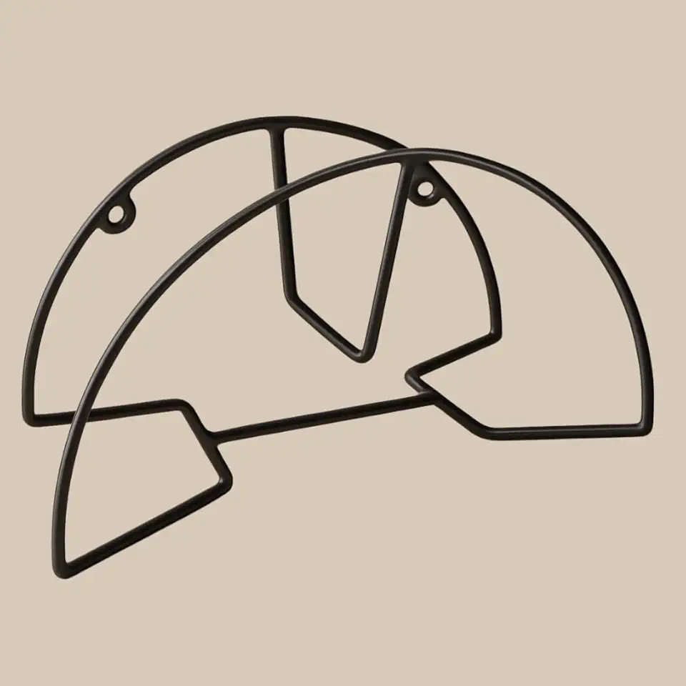 Suporte Mangueira Para Jardim De Parede Reforçado Preto Fosco