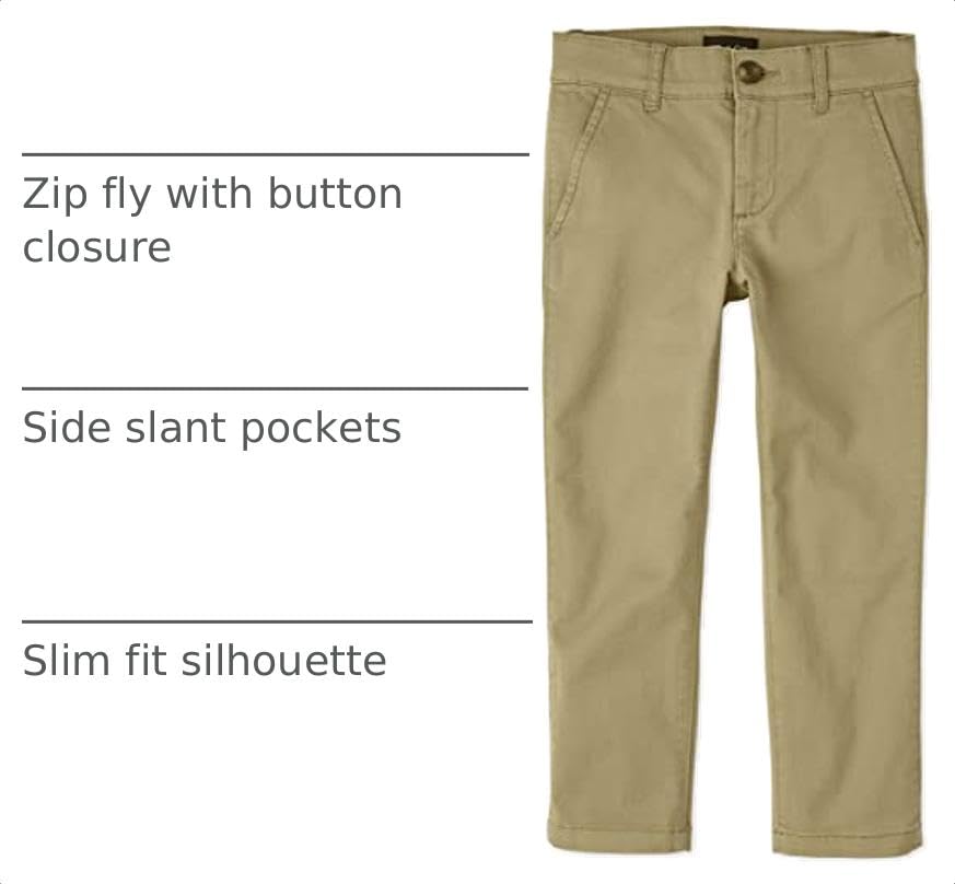 Image of The Children's Place Boys Stretch Skinny Chino Pants