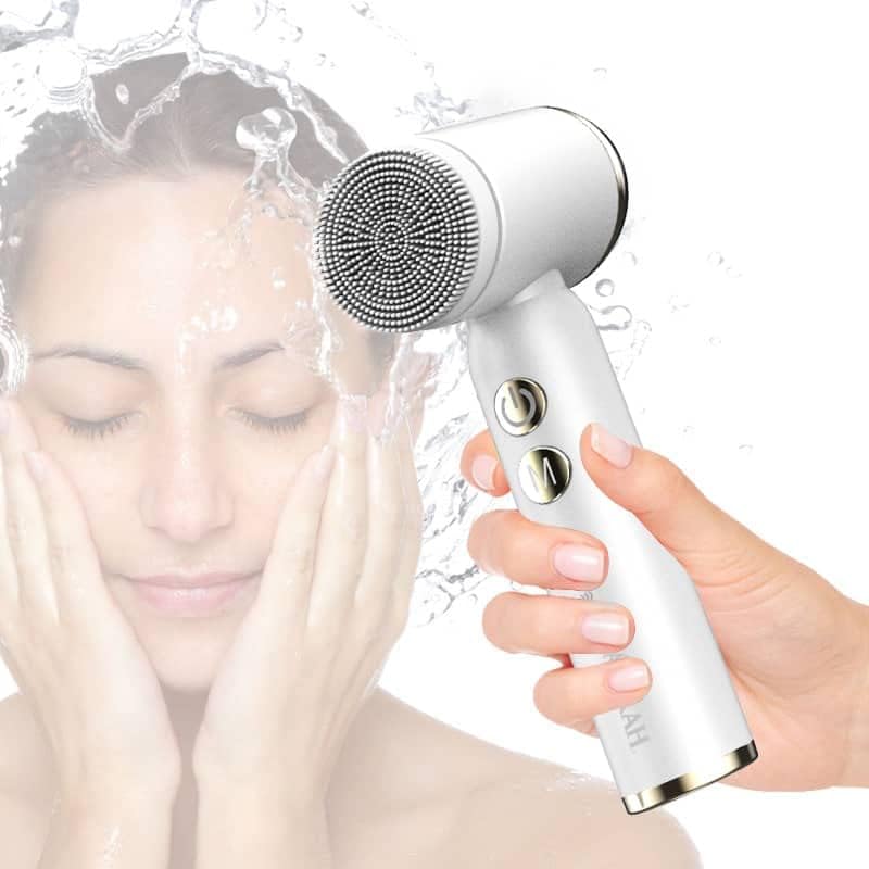 Miniatura 3 de OlaZarah - Cepillo exfoliante para lavado facial, resistente al agua, caliente, frío, juego de cepillos de limpieza facial