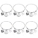 Heigebi 6 PCS Autism Teacher Appreciation Gifts Bracelet for Autism Teachers Presents for Autistic Awareness Bracelet SPED Thank You Present for Autistic Special Education Teacher