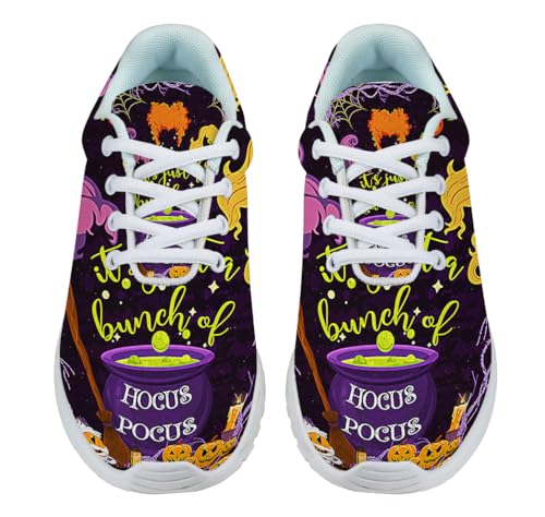 Witch Pumpkin Halloween Shoes for Women Men Trail Running Casual Fashion Sneakers Slip-on Tennis Shoes
