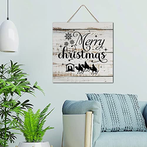 Panneau bois Merry Christmas idée cadeau décoration murale originale