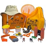 Kids Explorer Kit - Adventure Set with Bug Catcher Kit, Kids Binoculars & Safari Hat - Ideal Toy for Outdoor, Camping and Nature Exploration - Fun Gift for Boys & Girls Ages 4 to 12 - The Wild Child