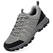 HaloTeam Zapatos de Senderismo Hombre Antideslizantes Transpirable Trekking Sneakers Escalada Zapatillas de Montaña,Gris,EU 43