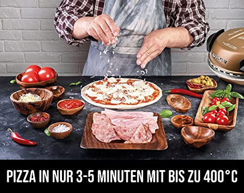 G3Ferrari Elektrische pizzaoven Delizia G1000608 koper, tot 400 graden met vuurvaste natuursteen/pizza en vladen enz. in 3 minuten/G3 Ferrari de nr. 1 van de pizzamaker /ook voor tafel en tuin - Image 4
