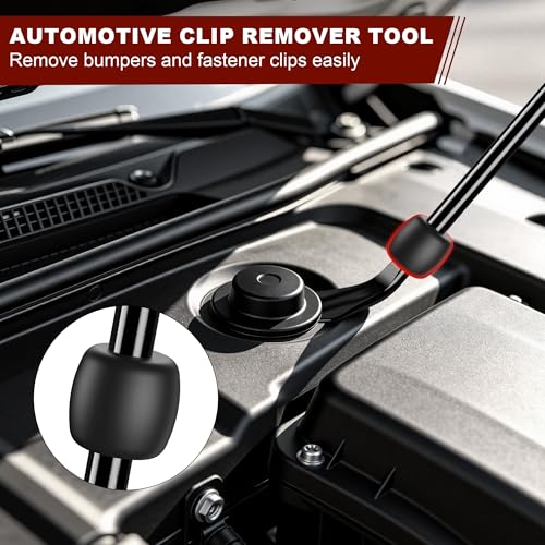 Image of 10Pcs Auto Trim Removal Tool Kit Non-Scratch Pry Tool Clip Removal Tool Red