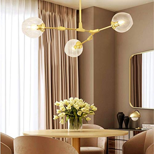 Lustre Sputnik Molécules E27 suspension en verre soufflé réglable