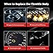 CUGANO Electric Throttle Body for Pontiac Vibe 1.8L 2009-2010 Toyota Corolla 1.8L 2009-2010 Toyota Corolla CE L4 1.8L 2009 [220300T040, 2203037010, 2320922130, S20090, TB1140]