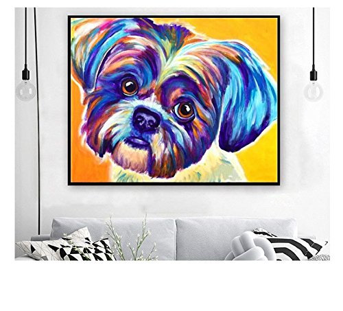 24X34Cm Shih Tzu,3D Painting Animal Diamond Embroidery 5D Diamond Painting Full Drill Cross Stitch Mosaico Rhinestone Painting Crafts #TOP1