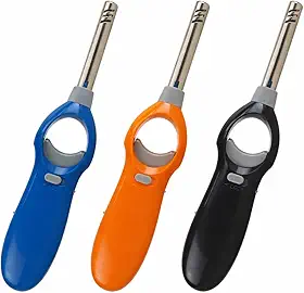 Acendedor Elétrico de Fogão à Gás - Maçarico/Isqueiro - 18cm - 3 Cores Disponíveis - Vendido por Unidade (Preto)