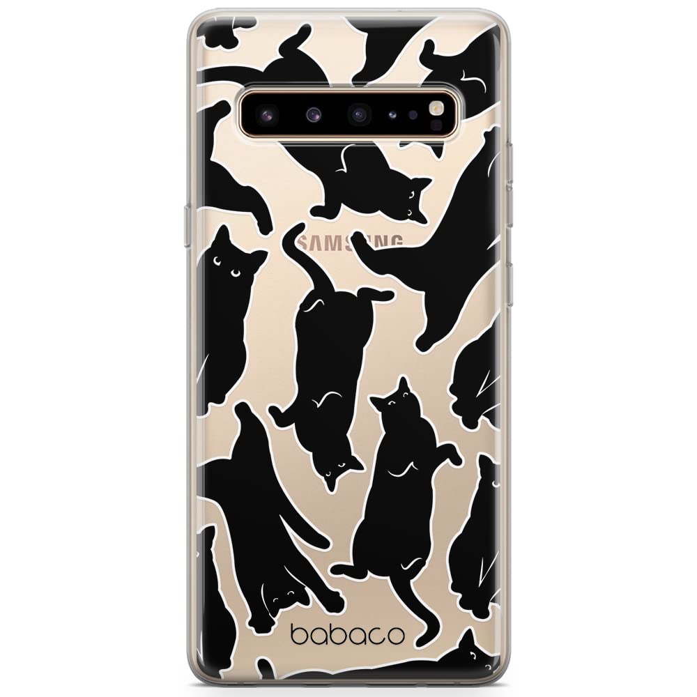 Babaco ERT GROUP mobile phone case for Samsung S10 5G original and officially Licensed pattern Cats 005 optimally adapted to the shape of the mobile phone, partially transparent