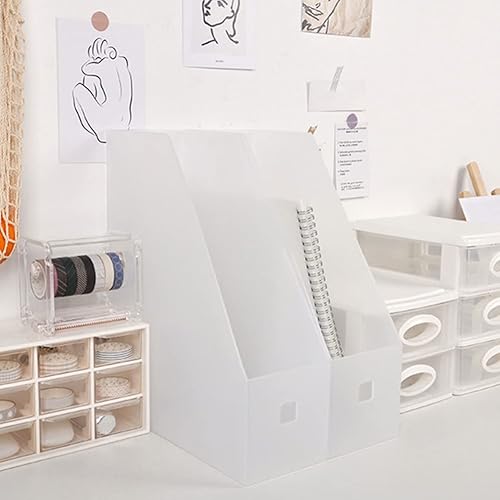 Miniatura 6 de Estante de almacenamiento de archivos de 2 uds, estante de documentos de escritorio, estante de archivos de plástico, estante de almacenamiento de