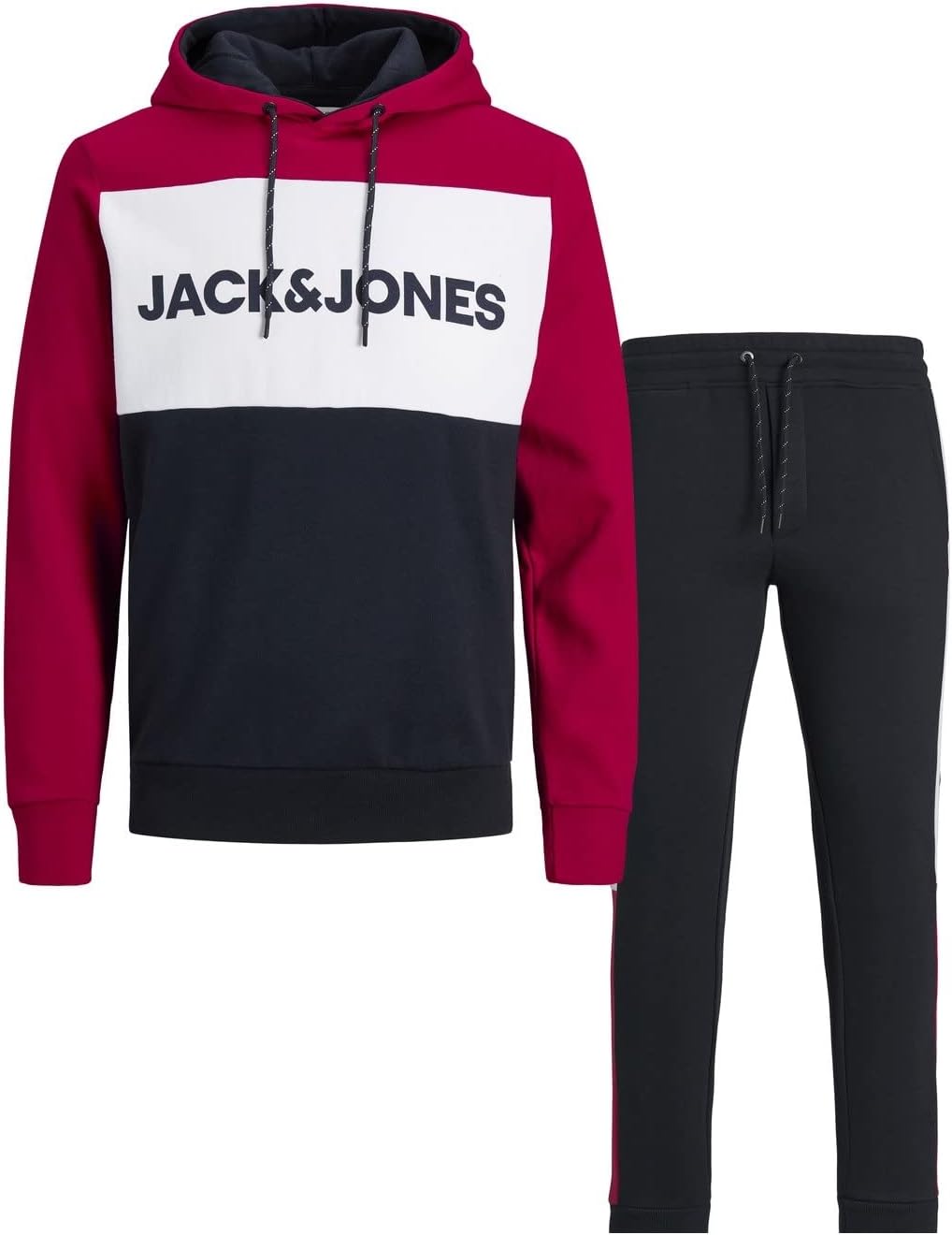 JACK & JONES Sudadera Con Capucha Jjcolinn, Light Grey Mix