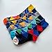 Men's Fun Set Dress Socks-Colorful Funny Novelty Cotton Funky Crew Socks Pack,Art Socks -12 pairs -Size 10-13
