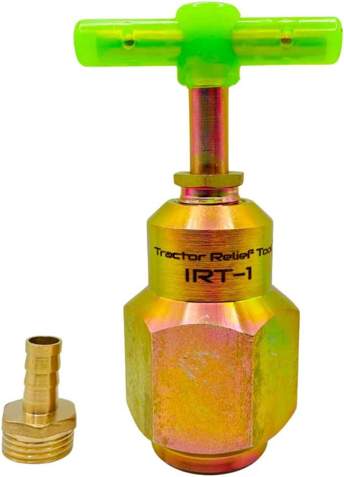 Gate Valve Pressure Relief Release Tool 1” – 14 UNS x 1/2” NPT #IRT-1 by Tractor Relief Tool™