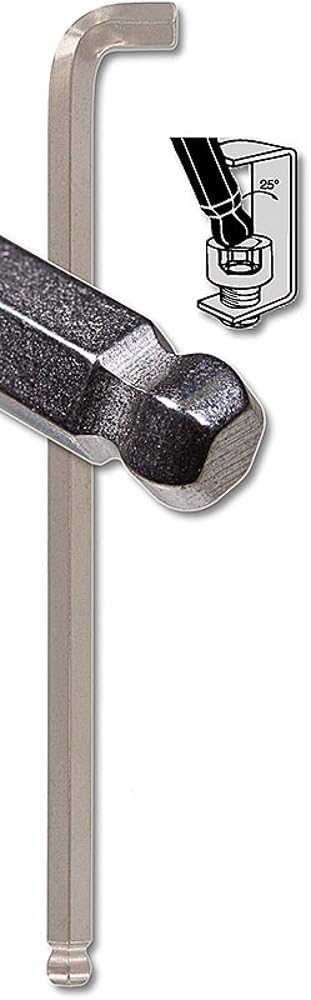 Bondhus - 1/8” BriteGuard Plated Stubby Ball End L-wrench (1pc Bulk) - 26707-1