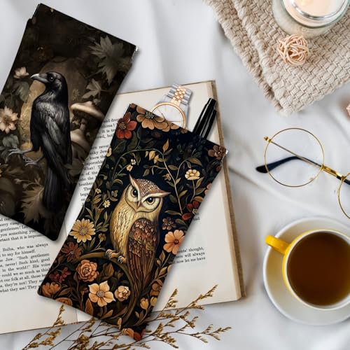 Image of Eyeglasses Sunglasses Case PU Soft Squeeze Top Glasses Pouch for Women Men,Animal Pattern Portable Anti Scratch