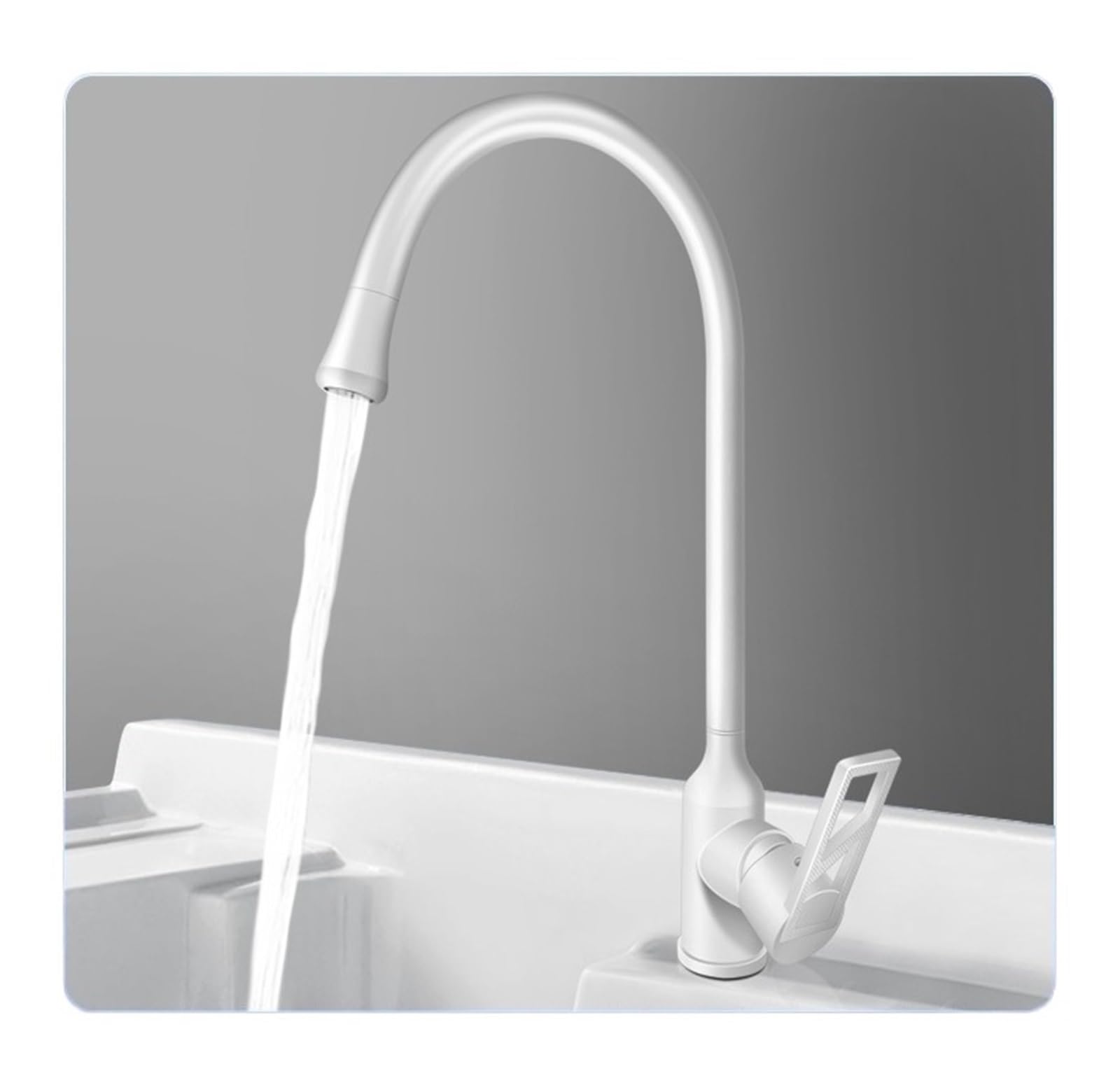 Robinet de cuisine mitigeur évier acier inoxydable gris rotation 360 eau chaude froide Z106207
