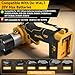 Cordless Belt Sander Compatible with Dewalt 20V Battery, 0-13000RPM 360° Adjustable Brushless Belt Grinder with 20 Sanding Belt for Wood Metal Plastic (Yellow for Dewalt)