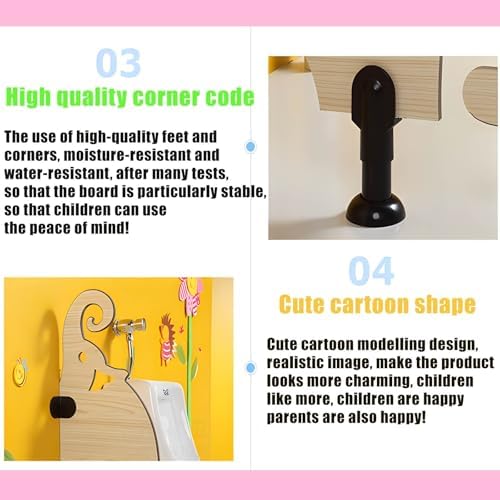 FloorMounted Children's Urinal Partition Waterproof Privacy Screen Divider for Schools & Kindergartens Toilet Protection Baffle with Accessories (Blue 600x300mm)