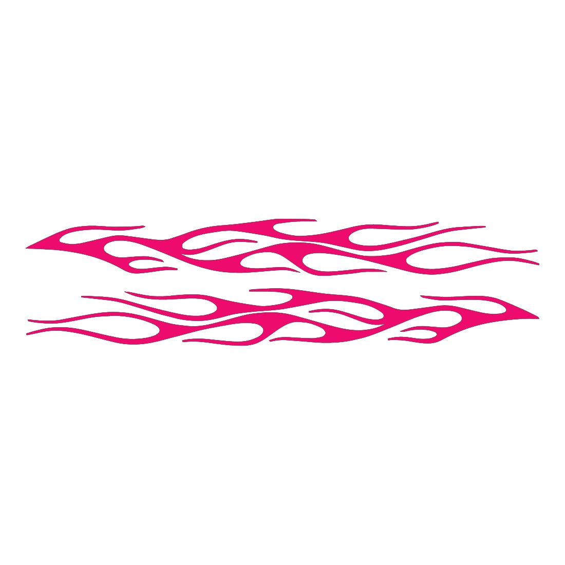 Flame Stripe Racing 4 (Pink) (Set of 2) Premium Waterproof Vinyl Decal Stickers for Laptop Phone Accessory Helmet Car Window Bumper Mug Tuber Cup Door Wall Decoration