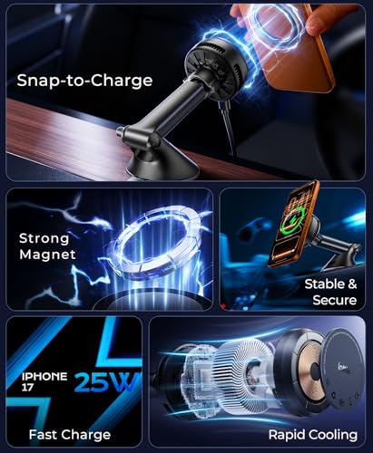 iOttie Velox Pro Qi2.2 Wireless Car Charger Mount — view 6