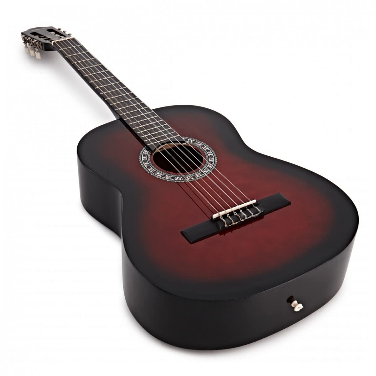 Guitarra clásica 4/4 Full Size para principiantes Adultos Rojo de Gear4music