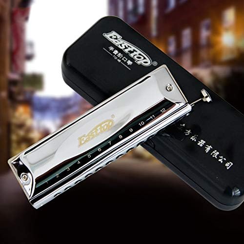 Chromatic Harmonica 12 Hole 48 Tone C Harmonica Mouth Ogans Instrumentos Musica Chromatic Harmonica Silver