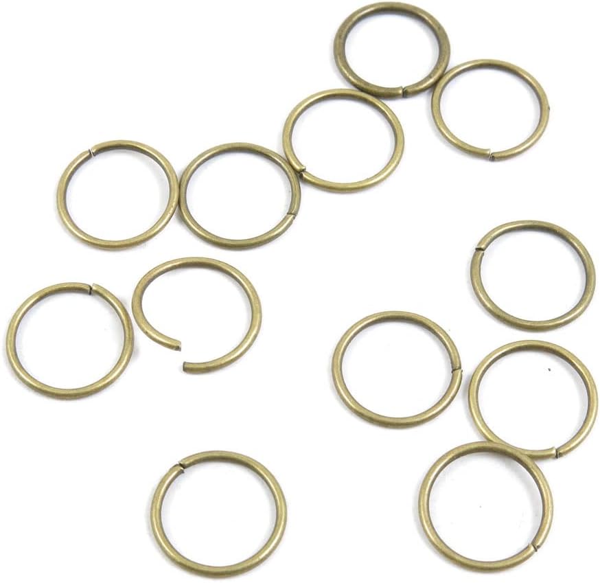 Price per 6700 Pieces Antique Bronze Plated Jewelry Making Charms Findings Crafting Suppliers 58OQ01 Jump Rings 12mm