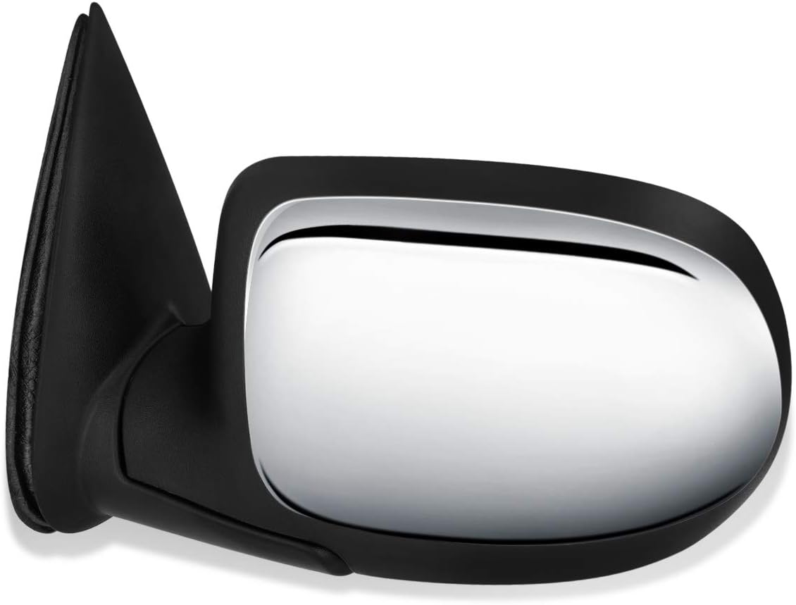 Auto Dynasty GM1320208 OE Style Manual Driver/Left Side View Door Mirror Compatible with Chevy Silverado GMC Sierra 99-07