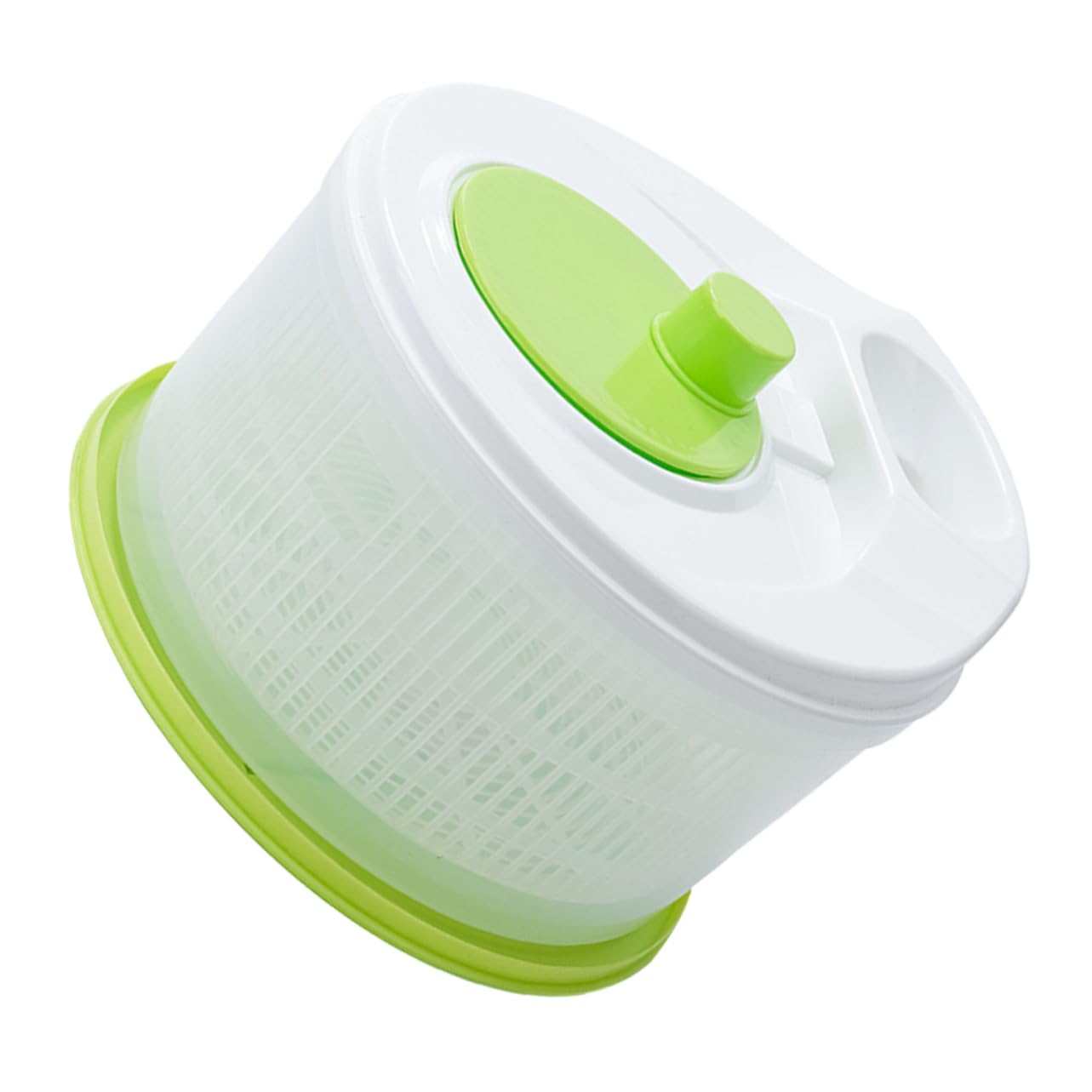 OKUMEYR 1set Fruit Salad Dehydrator and Vegetable Slicer Manual Strainer Basket for Efficient Washing and Drying of Fruits and Vegetables Ergonomic Handle Multi-use Kitchen Tool Easy to