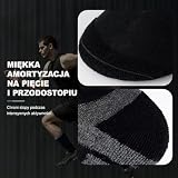 Niofind MęSkie Skarpetki 6 Par, ZapobiegająCe PęCherzom, OdprowadzająCe Wilgoć, OddychająCe BawełNiane Skarpetki Dla TreneróW, Biegania, Sportu, SpaceróW, Pracy, Jazdy Na Rowerze, Pieszych WęDróWek