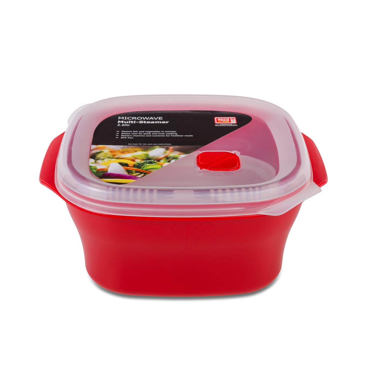 Locknlock Good2Heat Microwave Multisteamer with Steamer Tray 2.6L