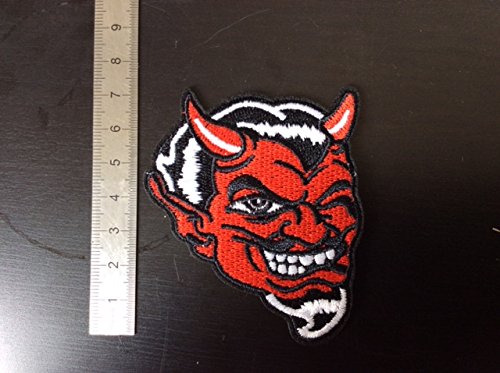 Toppa termoadesiva, motivo: testa di diavolo