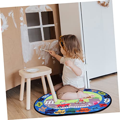 STOBOK Game Tapijt Vloerkleed Auto Vloermat Vloerkussens Voor Kinderen Fun Tapijt City Map Baby Mat Baby Kruipen Vloermat Baby Game Gebied Tapijt Kinderen Voet Mat Cartoon Baby Crawl Mat - Afbeelding 3