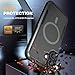 Diaclara Designed for iPhone 16 Case, [with Privacy Screen Protector] [Anti Spy] [Military Grade Drop Protection] Heavy Duty Full-Body Shockproof Phone Case, Magnetic Black