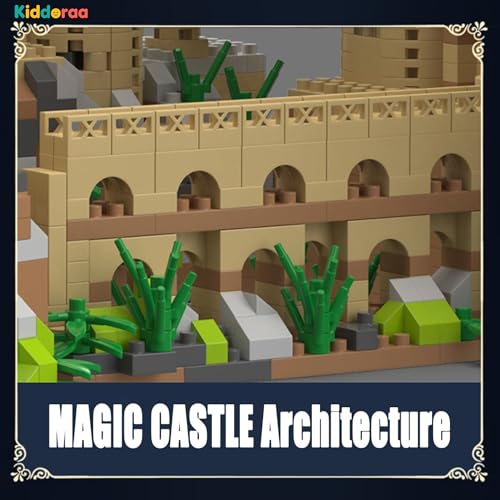Image of Architecture Magic Castle Micro Building Blocks Set 5400 PCS, 27 cm High Fantasy Castle Model Kit for Kids & Adults, Mini 4x5 mm Bricks, DIY Display Toy Gift | 1 Year Manufacturing Warranty