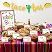 Taco Bar Decoration Kit - Banner Sign Tents Garland for Fiesta Mexican Cinco De Mayo Themed Party Bachelorette Bridal Shower, Baby Shower, Housewarming