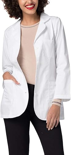 Miniatura 2 de Adar - Abrigos de laboratorio universales para mujer, corte princesa, 30 pulgadas, abrigo de laboratorio de consulta